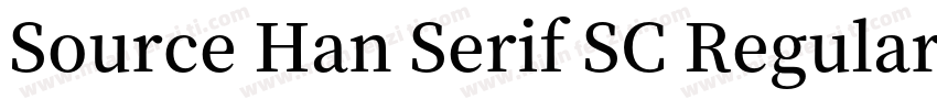 Source Han Serif SC Regular Identity H字体转换